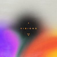 the cover of visions, with the word visions on it